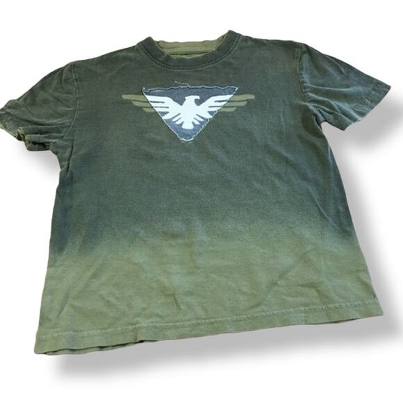 Skiptooth Boys Shirt Size 4 5 Small Eagle Applique Faded Navy Spray Tee T-Shirt - Picture 1 of 4
